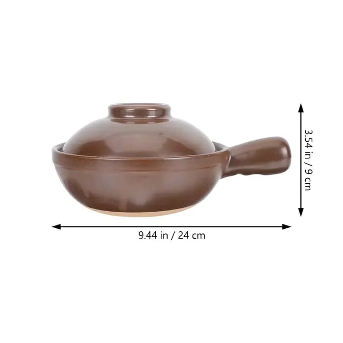 Pot à soupe Casserole couvercle de cuisson en céramique ragoût poêle en argile bol de terre cuiseur à riz porcelaine chaude petite Donabe marmite poignée