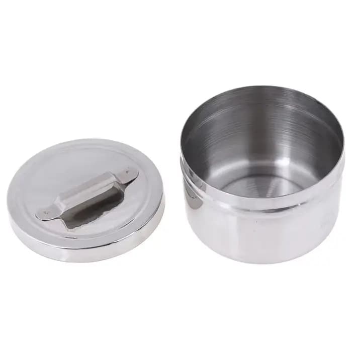 Pot de stockage en acier inoxydable 304, pot de désinfection en coton pour les traumatismes cutanés, conteneur de stérilisation, organisateurs de conteneurs métalliques