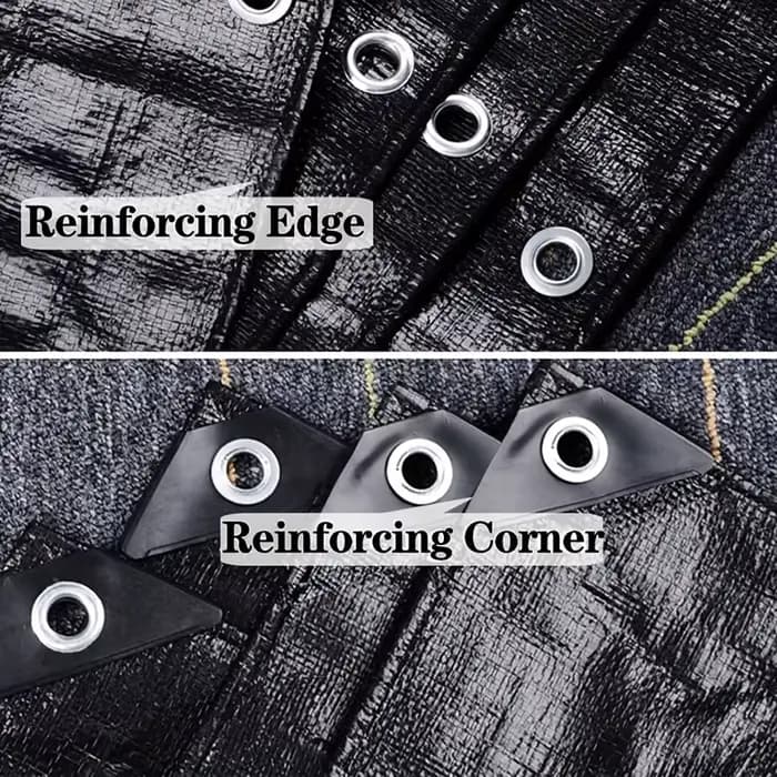 Bâche imperméable noire robuste
