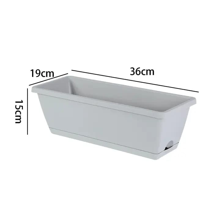 Pot de fleurs rectangulaire pour jardin extérieur et maison