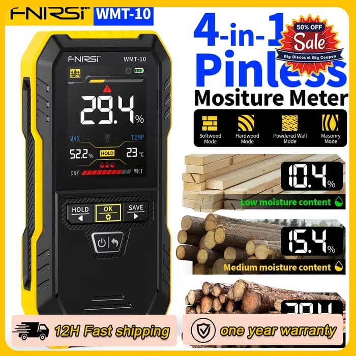 Humidimètre à bois inductif WMT-10