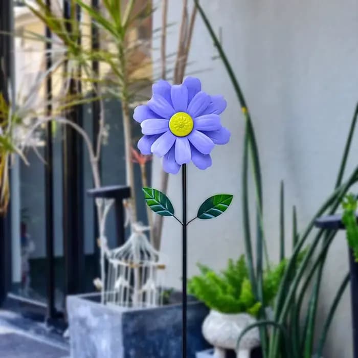 Moulin à vent décoratif rotatif pour jardin