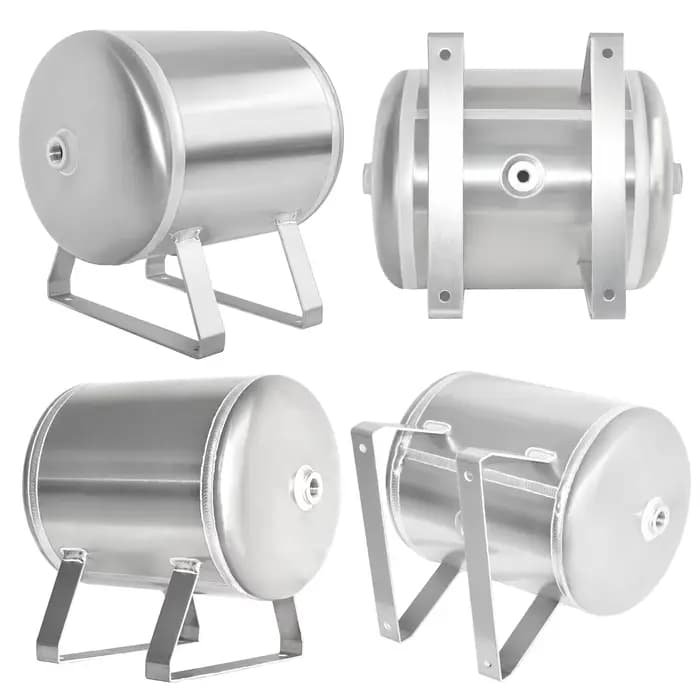 Compresseur d'air miniature horizontal en aluminium de 15 L avec réservoir de stockage d'air en alliage
