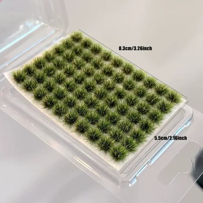 70tufts touffes d'herbe statiques pour décoration de jardin Miniature