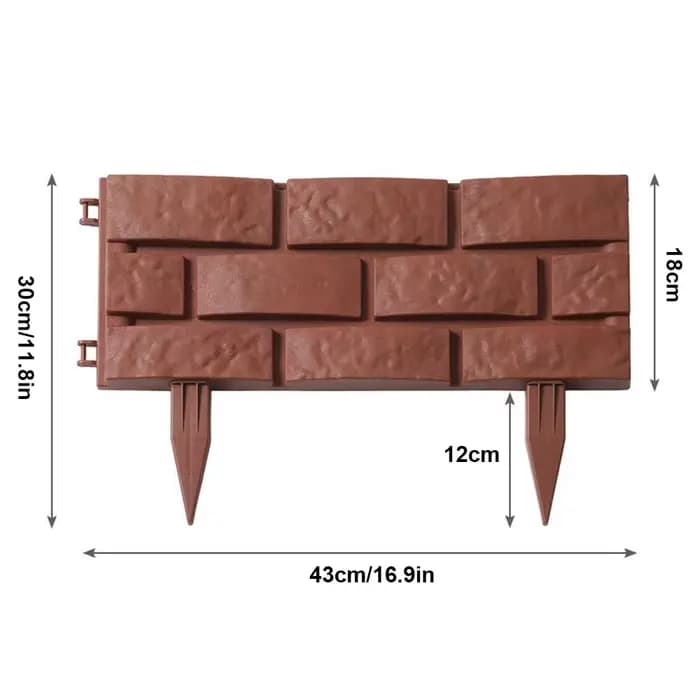 Bordure de bordure de jardin décorative bricolage