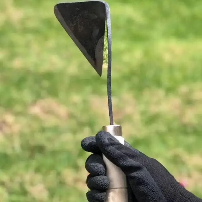 1pc, Wooden Handle Crooked Hoe