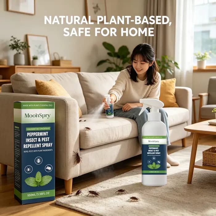 Spray Répulsif Anti-Insectes et Nuisibles à la Menthe Réduit l'Infestation