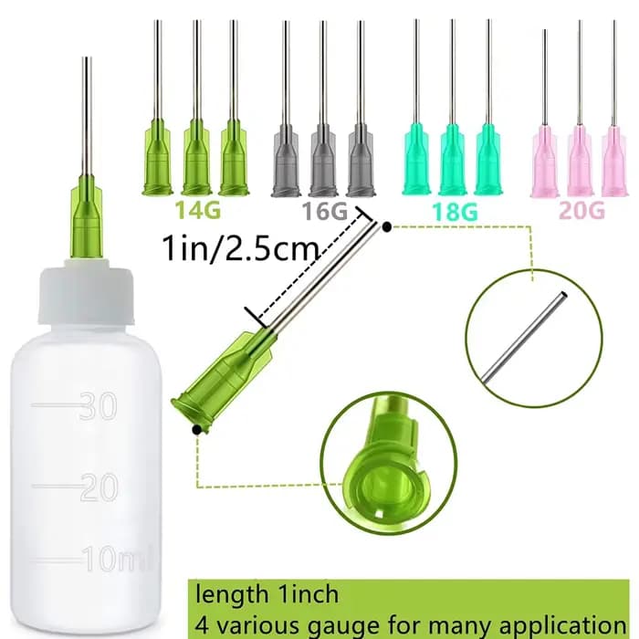 30ml poterie boue peinture bouteille presser multi-aiguille