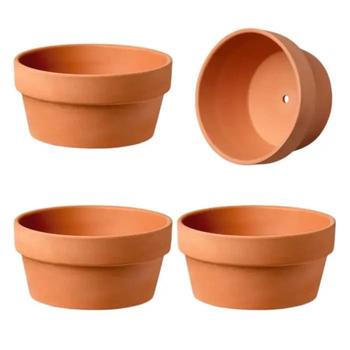 Pots de fleurs en terre cuite 4.5 "x 2.3"