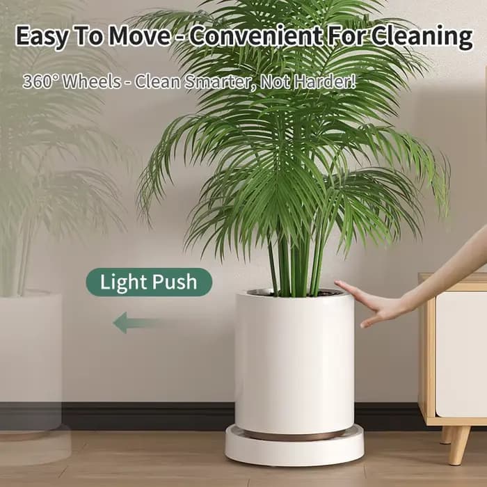 Chariot universel pour pot de plantes avec roulettes