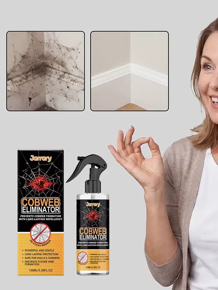 Spray répulsif anti-araignées longue durée 100 ml – Prévient la formation de toiles d'araignées – Liquide