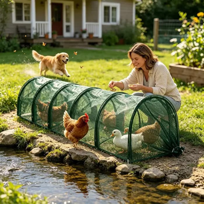 Kit de 1 tunnel de jardin pliable en métal durable de 3 mètres avec protection UV pour fermes et jardins