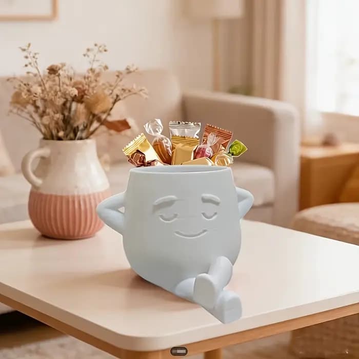 Pots de fleurs imprimés en 3D 4-en-1 : organisateur de stylos également. Parfait pour les plantes succulentes