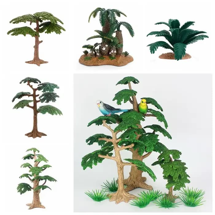 Cadeaux Décoration de jardin Micro-paysage Plantes de la période jurassique Modèle de scène de bosquet