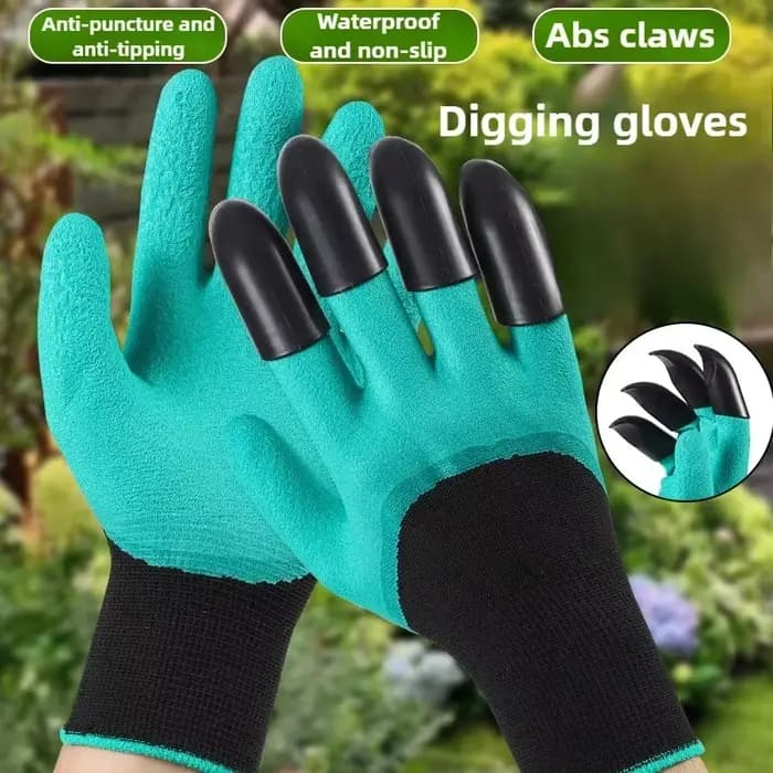 1-10 paires de gants de jardinage avec griffes