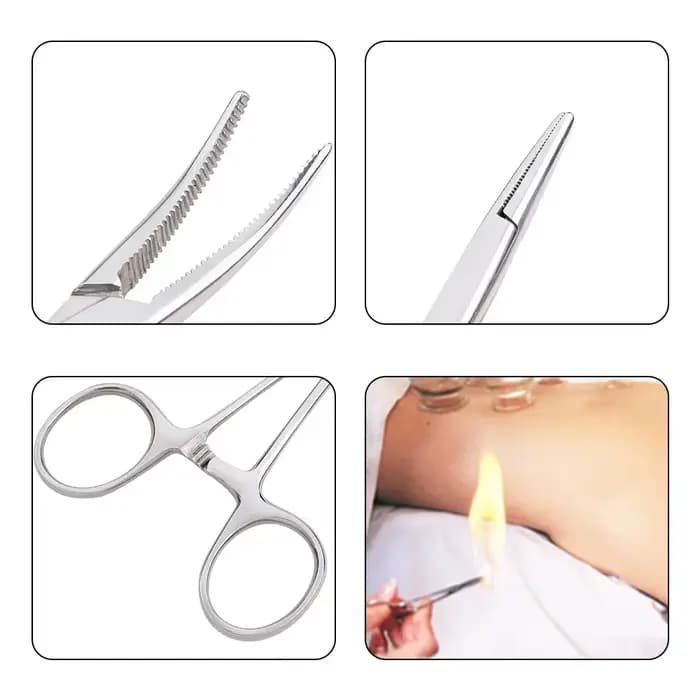 Pince hémostatique pour poils d'animaux de compagnie, outil à main, pince de verrouillage de pêche, outils d'épilation, pointe incurvée ou droite, outil de coupe