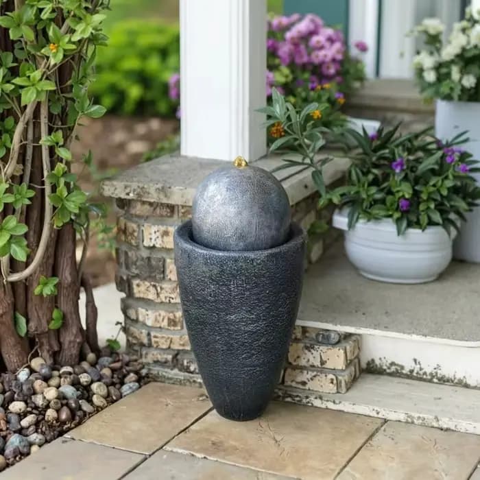 Ornement de fontaine décoratif de jardin de cour intérieure/extérieure