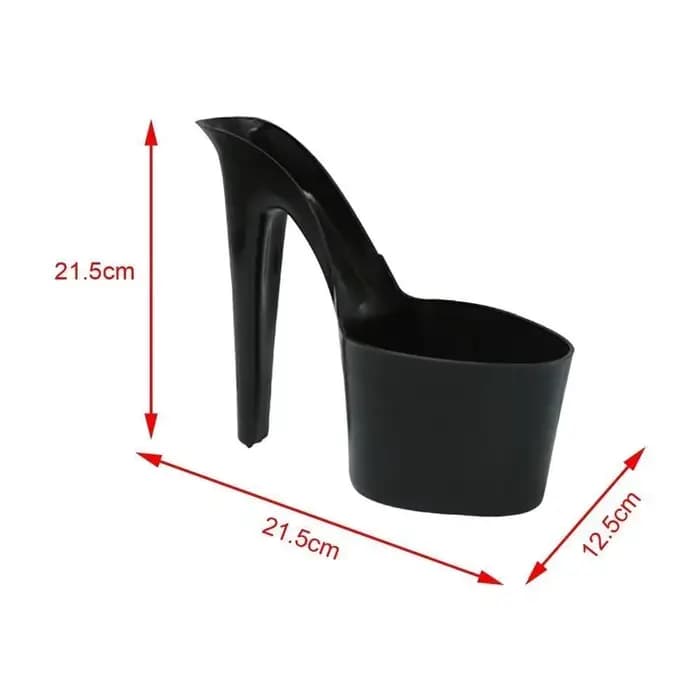 Pot de fleur en plastique en forme de chaussure à talon haut