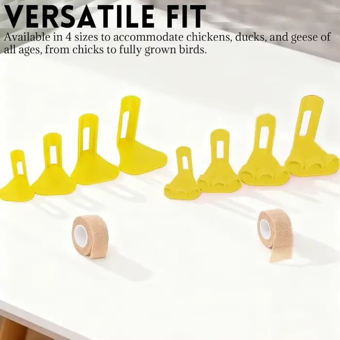 4 pièces Attelles professionnelles réglables et réutilisables pour pattes de poulet et de canard, légères et durables, séparateurs de pattes de volaille, usage vétérinaire