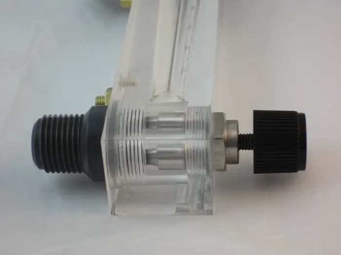 Débitmètre de type panneau LZM-15 pour eau/liquide/H2O, avec vanne de contrôle, filetage de vis 1/2BSPT ou NPT