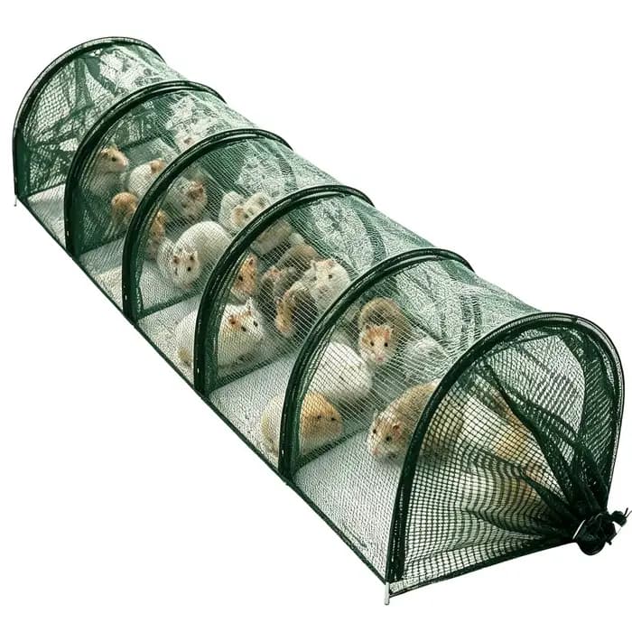 Kit de 1 tunnel de jardin pliable en métal durable de 3 mètres avec protection UV pour fermes et jardins