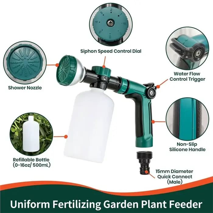 Pulvérisateur A25F pour engrais liquide - Outil de pulvérisation polyvalent pour jardin