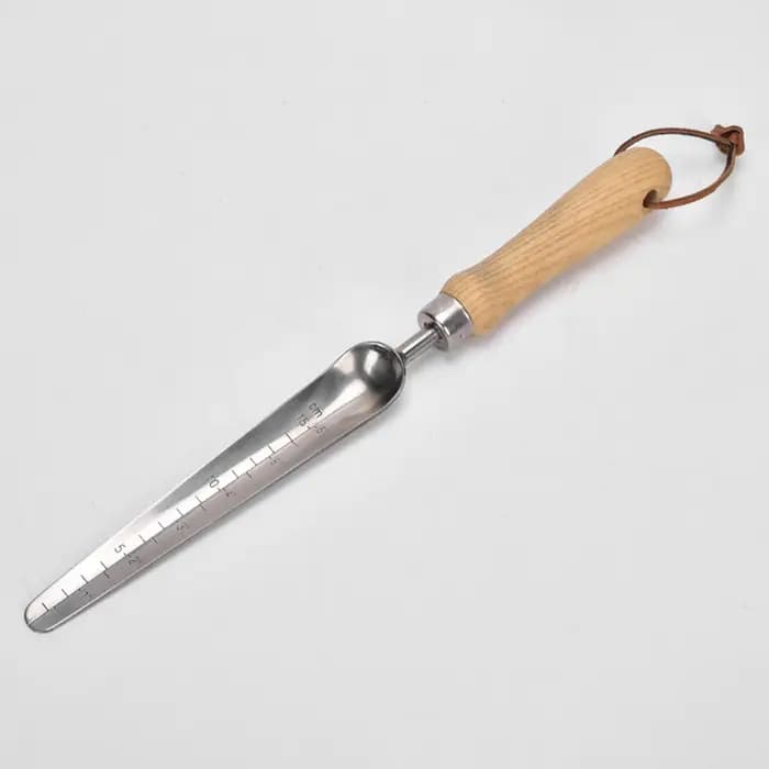 Pelle de jardin avec échelle - Outil manuel portable robuste en acier inoxydable multi-usage pour le jardinage et l'aménagement paysager