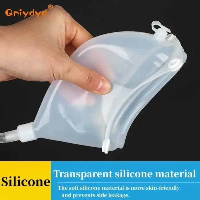 Urinoir en silicone liquide unisexe pour patients alitées, sac culotte, collecte d'urine, sac de proximité, attrape-urine hermétique