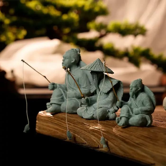 Figurine Miniature en grès, Pot de fleur, décoration de paysage, ornement de maison, accessoires de jardin pour Micro paysage