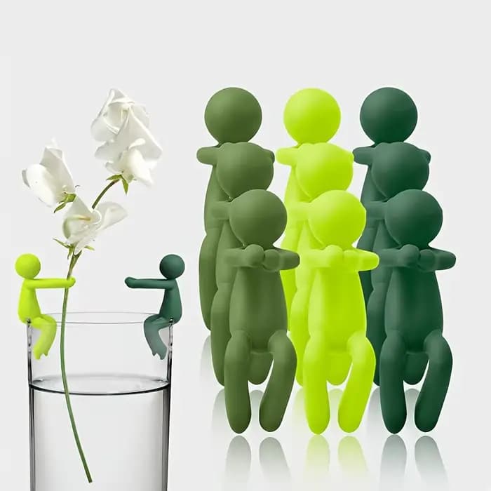 Support de plante en forme humaine, support de fixation pour vigne en plastique coloré, cadre décoratif réutilisable pour la mise en forme des plantes grimpantes en pot d'intérieur