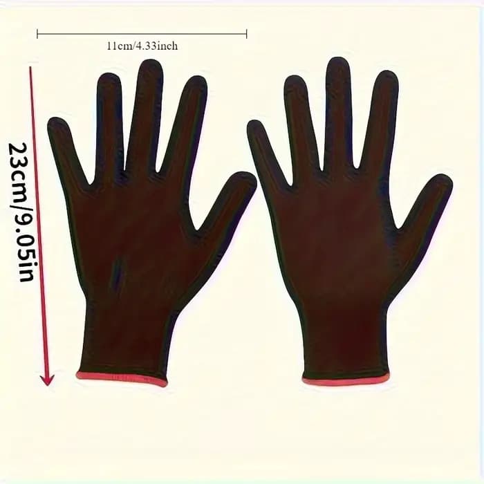 Un ensemble de gants de travail de jardin en nylon respirant