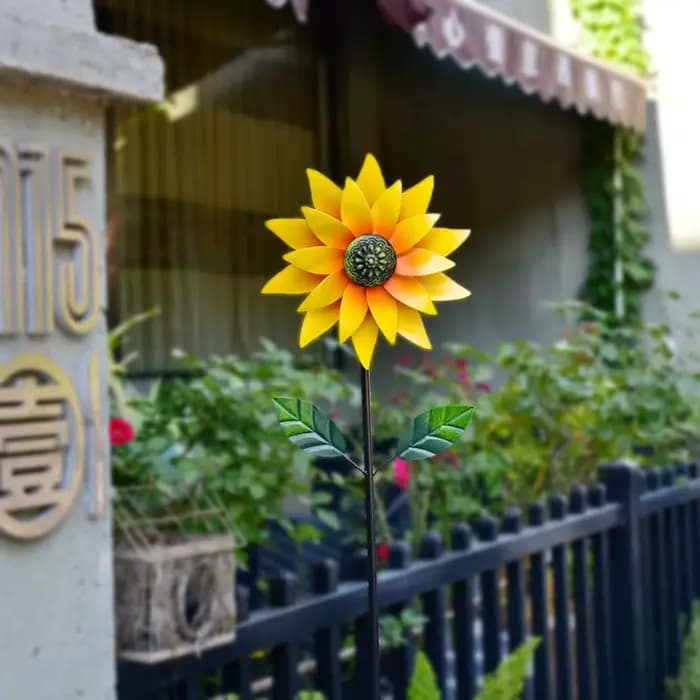 Moulin à vent décoratif rotatif pour jardin