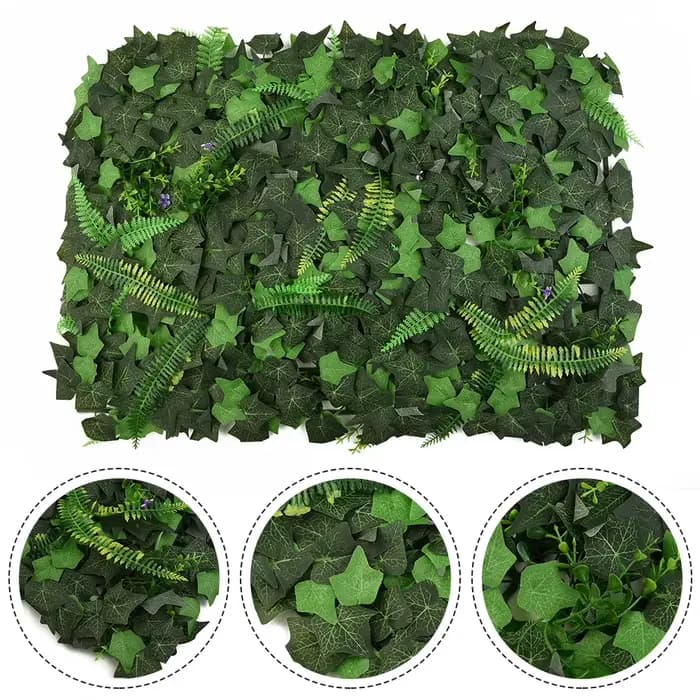 Plantes artificielles carrées en plastique