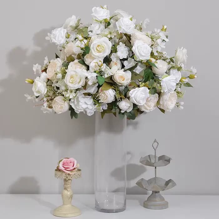 Nouvelles boules de fleurs esthétiques de 80CM de haut