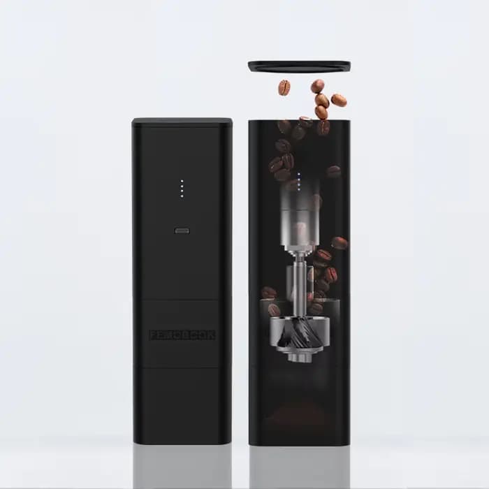 FEMOBOOK A2 USB broyeur électrique portable rechargeable avec 7 noyaux bavure conception d'attraction magnétique batterie 4000 mah