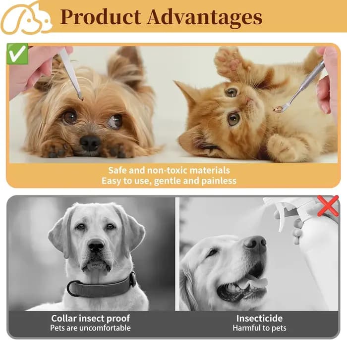 Kit de pinces à tiques pour animaux de compagnie