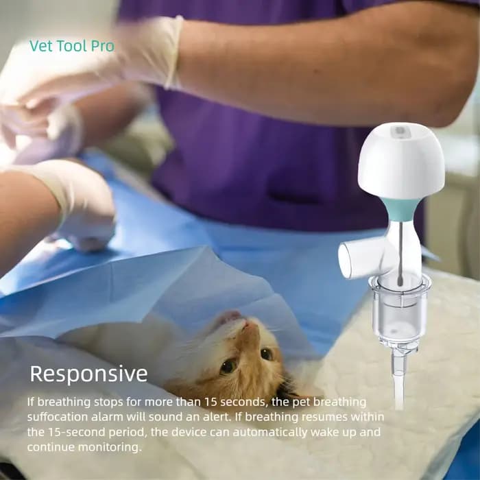 Alerte d'asphysique respiratoire pour animaux de compagnie, pour chat et chien, alarme d'étouffement respiratoire vétérinaire, équipement de clinique pour animaux de compagnie