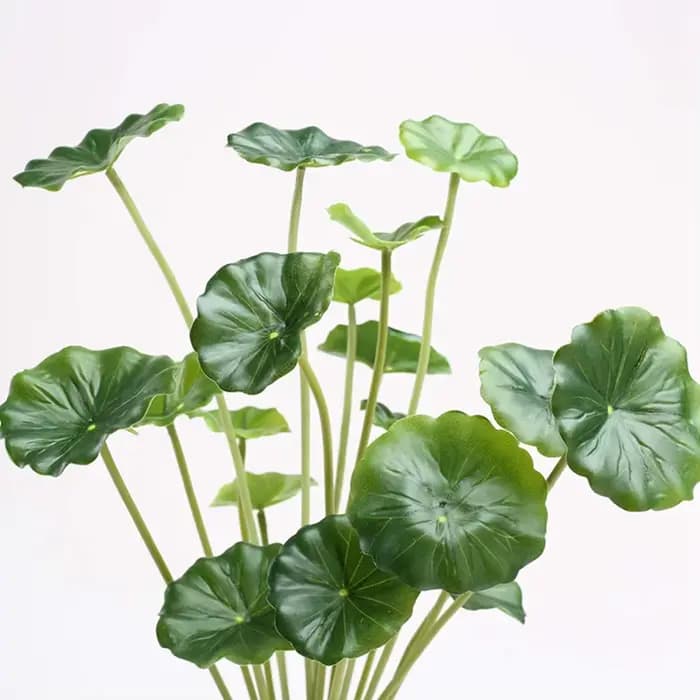Plante artificielle en pot, feuilles de lotus, décoration intérieure, décoration extérieure, Saint-Valentin, mariage, piscine, aquatique, DIY, plante verte