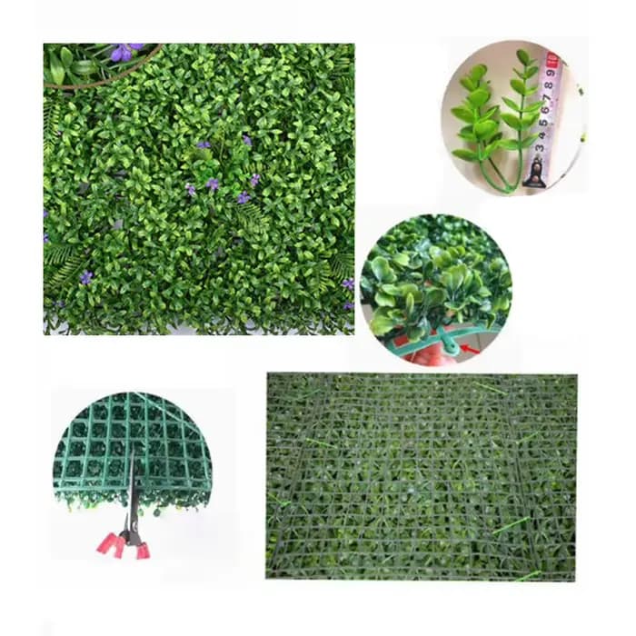 Plantes artificielles carrées en plastique