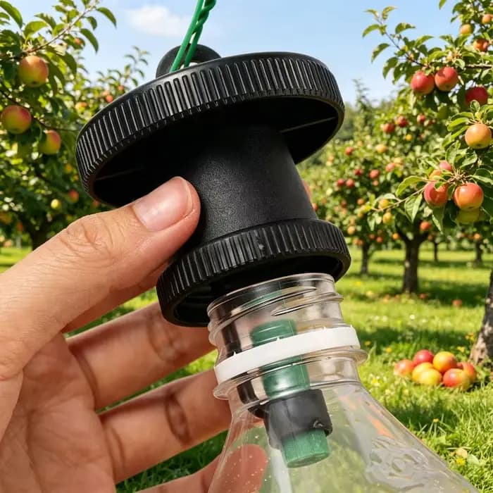 Piège à Phéromones Liquide Anti-Moucherons Attrape-Moucherons Drosophila Attrape-Guêpes Jardin Verger Contrôle des
