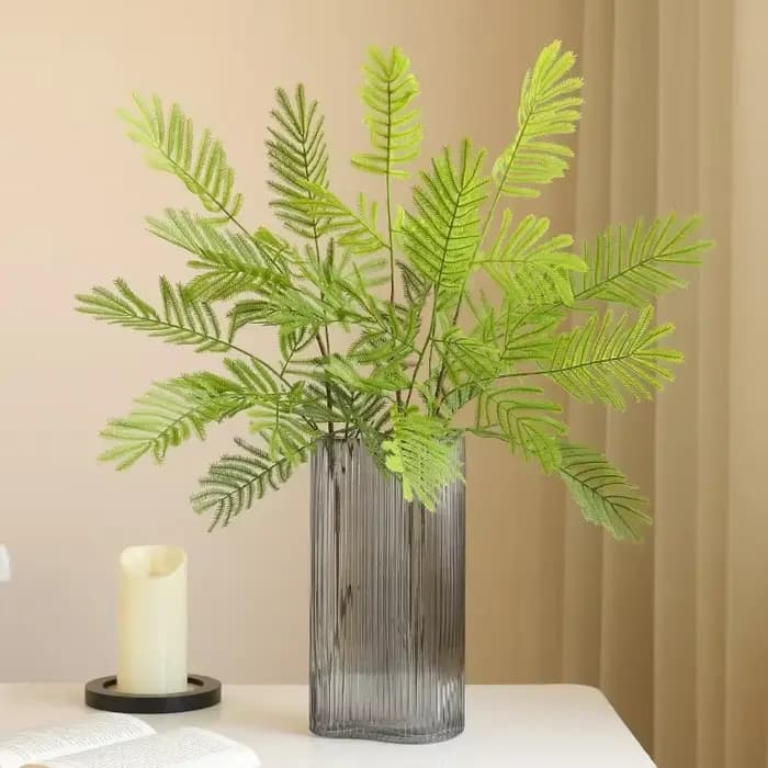 Plante de Mimosa Artificielle pour Centre Commercial Rustique
