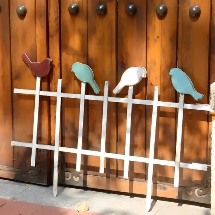 Clôture de jardin en fer
