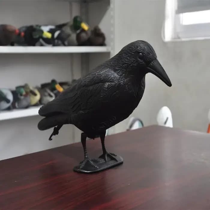 Décoration Jardin extérieurSimulation corbeau noir répulsif d'oiseaux lutte antiparasitaire