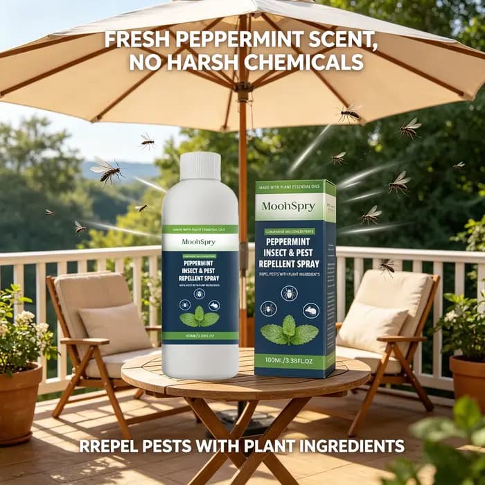 Spray Répulsif Anti-Insectes et Nuisibles à la Menthe Réduit l'Infestation