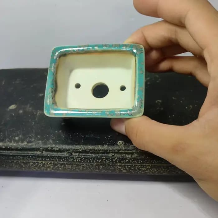 Mini bonsaï émaillé de haute qualité avec forme rectangulaire