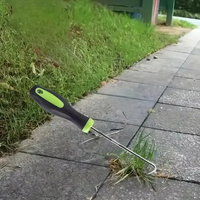 Outil de désherbage robuste - Extracteur de racines ergonomique pour pelouse, gravier de patio, outil de désherbage manuel sans effort avec poignée antidérapante