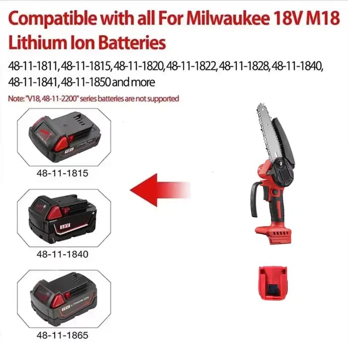 VILASTING Mini tronçonneuse 4/6 pouces sans fil travail du bois jardin scie électrique outil
