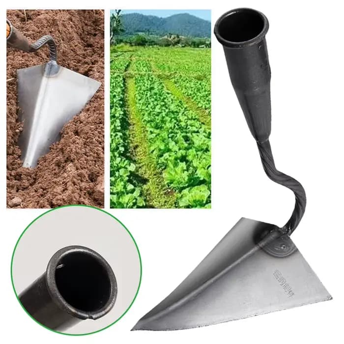 Houe de labour triangulaire pour la retournement du sol agricole