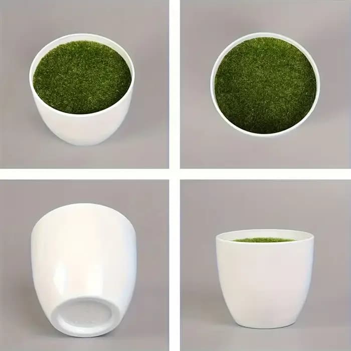 Pot de fleur de plantes artificielles en plastique