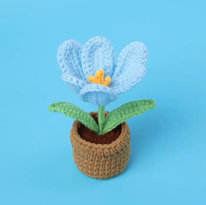 Tulipe Crochet fleurs Pot mignon tricot fleur créative